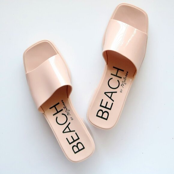 Beach by Matisse Nude Jelly Block Heel Slide Sandals Waterproof Summer Shoes 9 - Picture 15 of 16